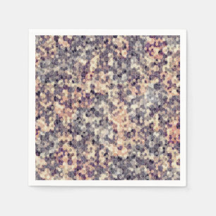 grau, beige geometrisch serviette