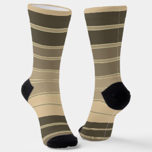 grau-beige horizontale Struktur mit Streifen Socken