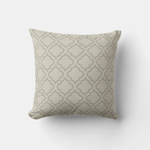 Grau Beige Muster Kissen