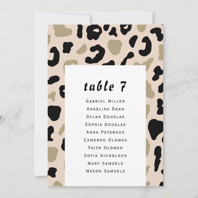 Grau-beige Muster. Moderne Gästekarten. Einladung (Vorderseite)