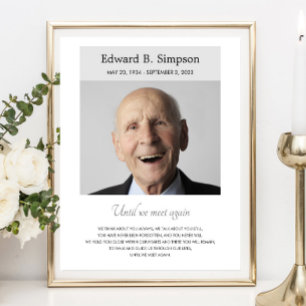 Grau Bis Wir Uns Wiedersehen Gedenkgedicht Mit Fot Poster