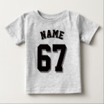Grau & Black Baby | Sports Jersey T-shirt<br><div class="desc">Grau & Black Baby | Sports Jersey Design - Baby Jersey T - Shirt</div>
