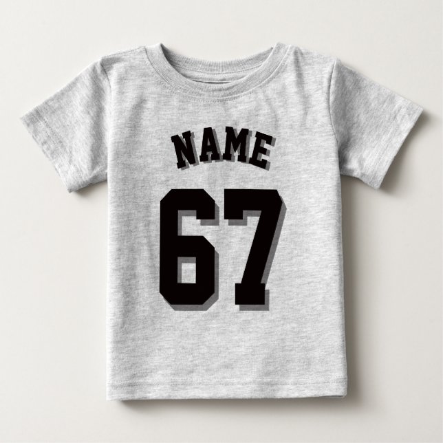 Grau & Black Baby | Sports Jersey T-shirt (Vorderseite)