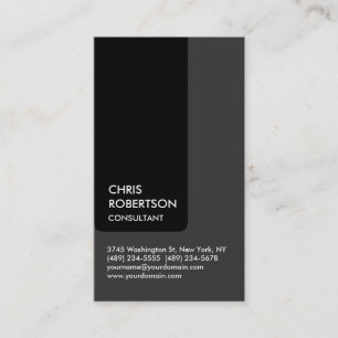Grau Black Strip Attraktive Charm Business Card Visitenkarte