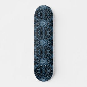 Grau-blau-spitzen Sternmosaik aus geometrischem St Skateboard