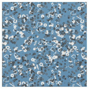 grau blau weiß geometrisch stoff