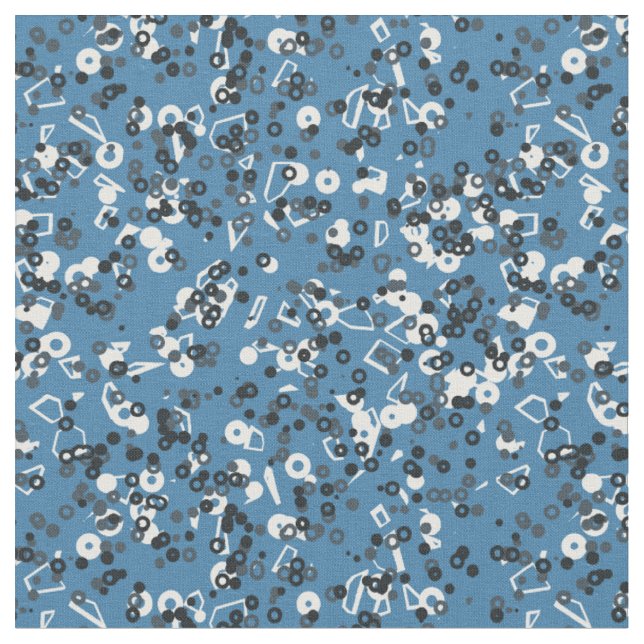 grau blau weiß geometrisch stoff (Nahaufnahme)