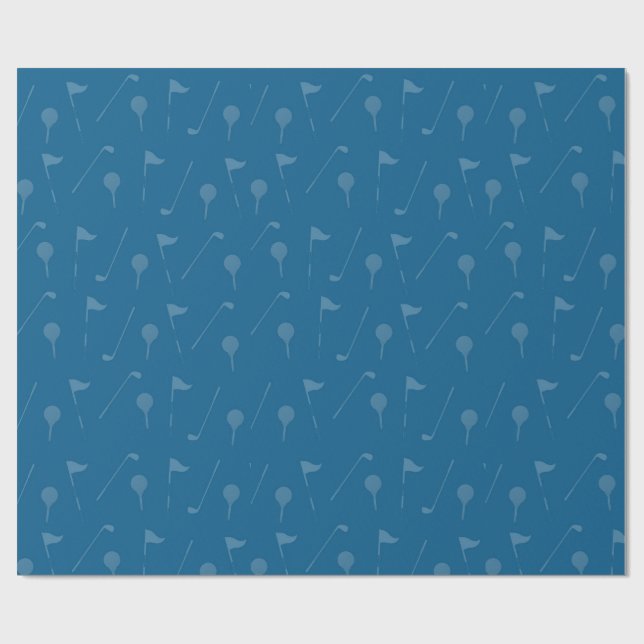 Grau-blaue Golfball-Verpackungspapier  Geschenkpapier (Flach)