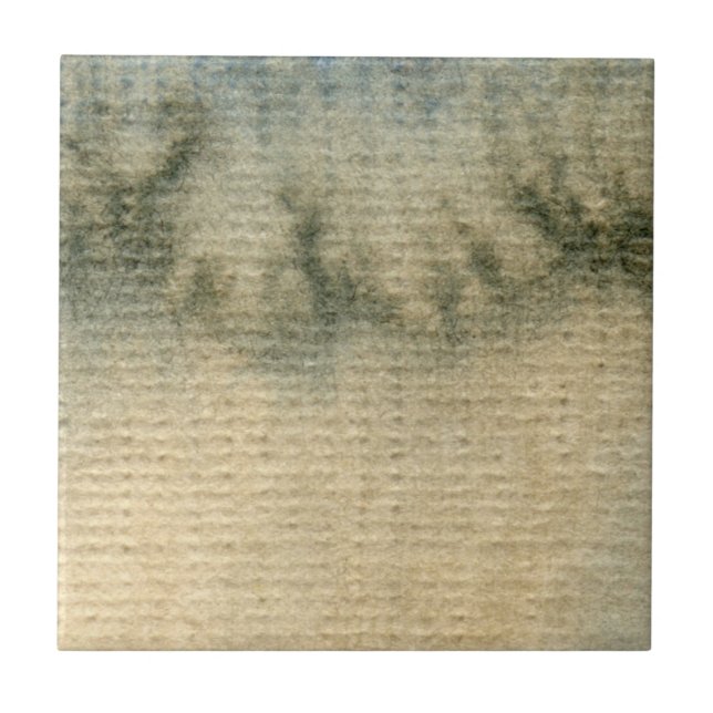 grau-blauer Hintergrund Wasserfarbe 6 Fliese (Vorderseite)