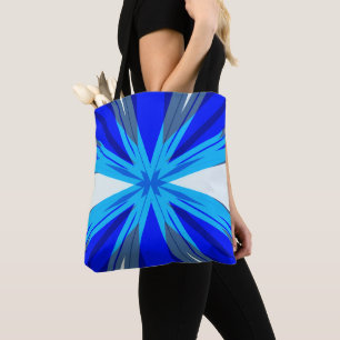 Grau Blue White Winter Weihnachts-Star Snowflake