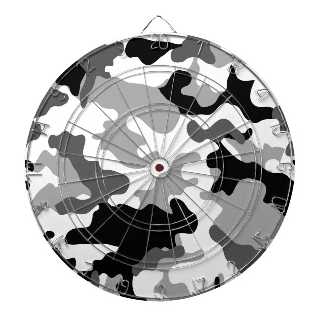 Grau Camouflage Dartboard Dartscheibe (vorne)
