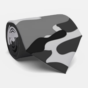 Grau Camouflage Pattern Krawatte
