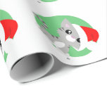 Grau Christmas Kitty Wrapping Paper Geschenkpapier<br><div class="desc">Für alle Katzen- und Tierliebhaber da draußen.. Mit diesem niedlichen Kätzchen wackeln Sie Ihre Weihnachtsgeschenke...  Behalt es so,  wie es ist,  oder personalisiere es!.. (Mit Originalkunst von ToonBug.com/David Magliocco!)</div>