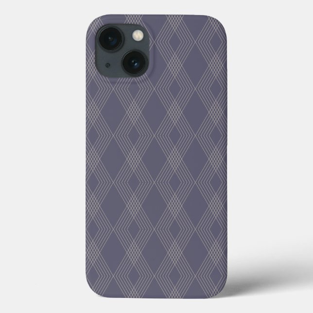 Grau, cool, trendy, einfach, modern, zackförmig Case-Mate iPhone hülle (Rückseite)