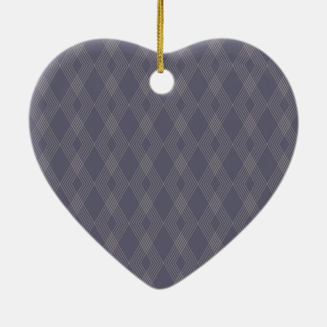 Grau, cool, trendy, einfach, modern, zackförmig keramik ornament (Hinten)