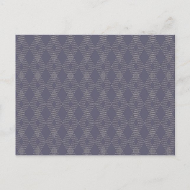 Grau, cool, trendy, einfach, modern, zackförmig postkarte (Vorderseite)