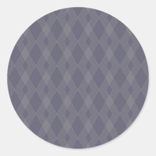 Grau, cool, trendy, einfach, modern, zackförmig runder aufkleber
