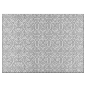 Grau Damask Cutting Board Schneidebrett