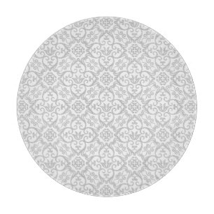 Grau Damask Cutting Board Schneidebrett