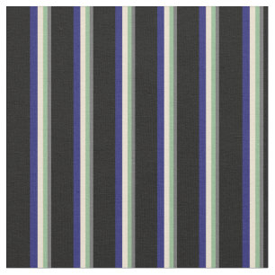Grau, Dunkelmeergrün, Beige, Mitternacht Blau und Stoff