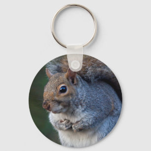Grau-Eichhörnchen-Keyring Schlüsselanhänger