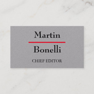 Grau Einzigartig Modernes Minimalistisch Visitenkarte