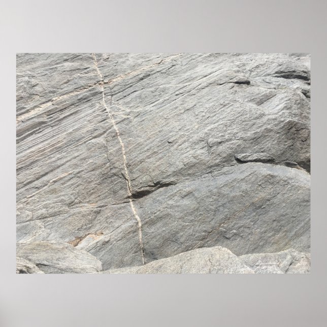 Grau-Felsansicht Poster (Vorne)