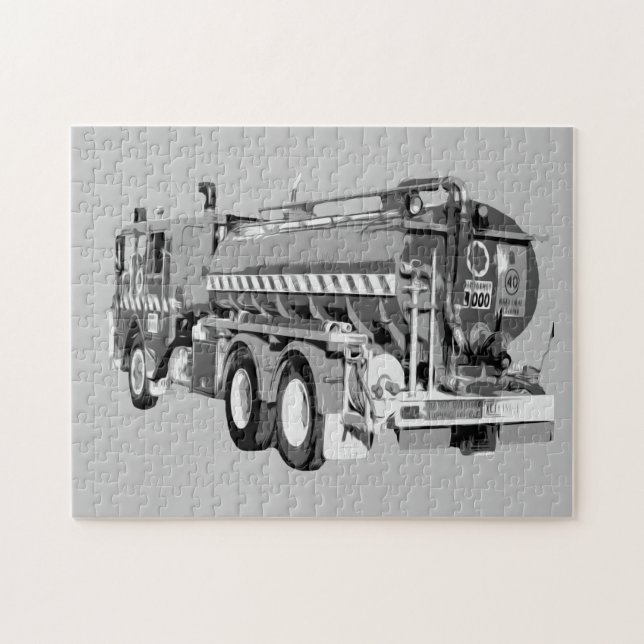 Grau Fire Truck Oil Paint, Jigsaw Puzzle (Horizontal)