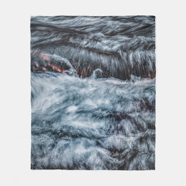 Grau Fleecedecke (Vorderseite)