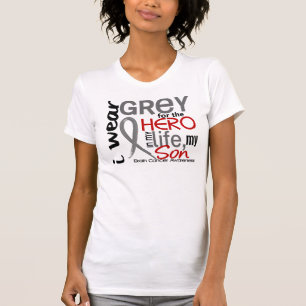 Grau für meinen Sohn-Hirntumor des Held-2 T-Shirt