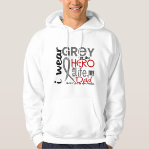 Grau für meinen Vater-Gehirn-Krebs des Held-2 Hoodie