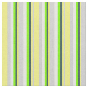 Grau, gelb, dunkelschiefer grau, grün & mint Creme Stoff