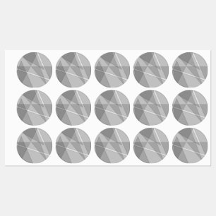 Grau Geometrisch Etiketten