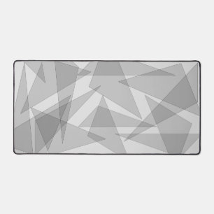 Grau Geometrisch Schreibtischunterlage