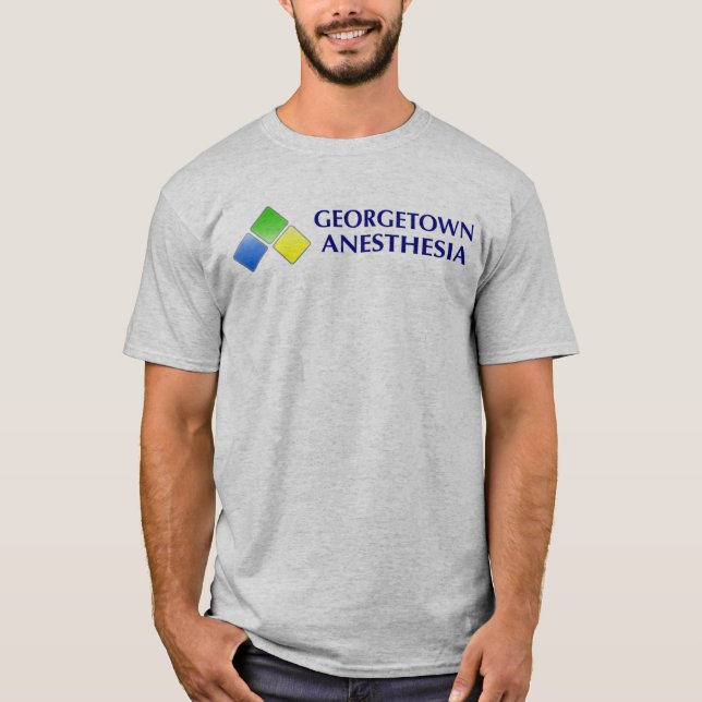 Grau - Georgetown-Anästhesie T-Shirt (Vorderseite)