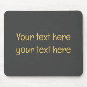 Grau Gold Beruflich Trendy Minimalistischer Eigent Mousepad