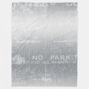 Grau Graffiti Fleecedecke