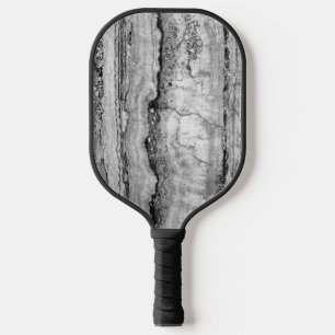 Grau Granit Marmor abstraktes Steinmuster Pickleball Schläger