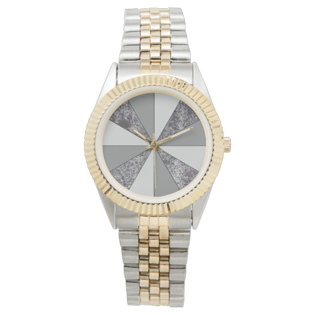 Grau-Granit- und Solid-Graufarben Armbanduhr (Vorderseite)