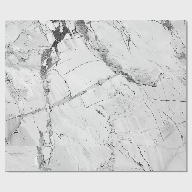 Grau "Granite Haze Whorl" Marmor Texture Wrapping Geschenkpapier (Flach)