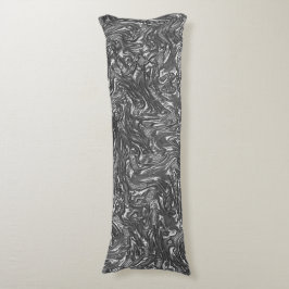 Grau-Graphit gebogene grobe Textur Seitenschläferkissen