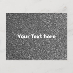 Grau Grau Silber Textur Texturiert Einfach Schlich Postkarte