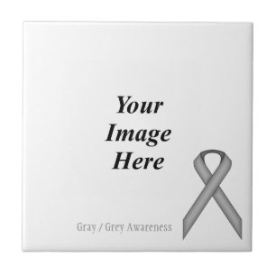 Grau / Grau Standard Ribbon von Kenneth Yoncich Fliese
