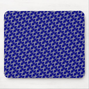 Grau / Grau Standard Ribbon von Kenneth Yoncich Mousepad
