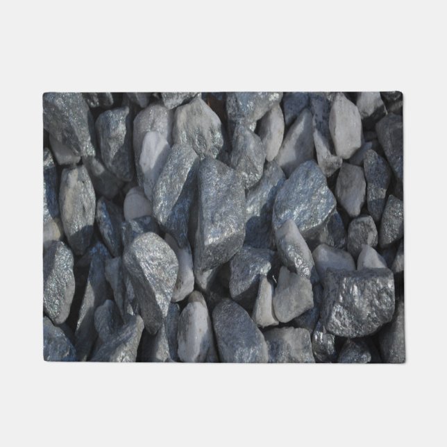 Grau-Gray Stones Fußmatte (Vorderseite)