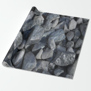 Grau-Gray Stones Geschenkpapier