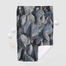 Grau-Gray Stones Golfhandtuch