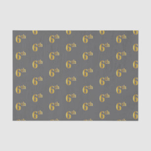 Grau, Imitate Gold 6. (6.) Event Tissue Paper Seidenpapier
