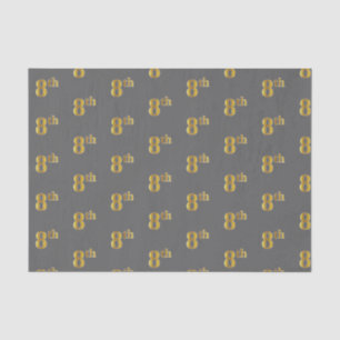 Grau, Imitate Gold 8. (Achte) Event Tissue Paper Seidenpapier