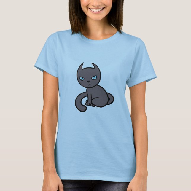 Grau-Kitty-Katze T-Shirt (Vorderseite)